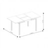 Mesa de Jantar Extensível 1541 Carraro - 4