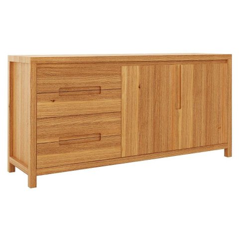 Buffet Balcao Madeira Macica Taeda 2 Portas 165 Cm 1553n Rustico Claro Festra