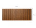 Ver imagem 4 de Cabeceira Cama King Lambri Painel MDF Dupla Face 198x60cm:Marrom
