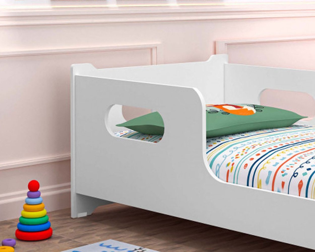 Cama Infantil Montessoriana Encanto de Criança com Colchão Moveis House - 4