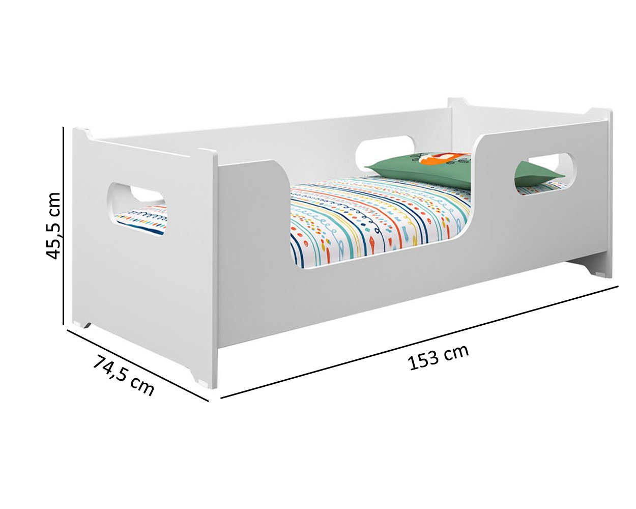 Cama Infantil Montessoriana Encanto de Criança com Colchão Moveis House - 7