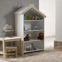 Ver imagem 1 de Estante Infantil Casinha com Aplique de Madeira - Casatema