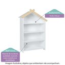 Ver imagem 2 de Estante Infantil Casinha com Aplique de Madeira - Casatema