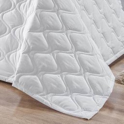 Cobre Leito Queen Matelassado 180 Fios com Almofadas 5 peças Pilar - Branco - BRANCO - 3