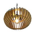 Ver imagem 2 de Lustre Luminária Pendente de Madeira MDF Mod. Sophia PQ Reto