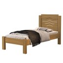 Ver imagem 2 de Cama Solteiro 100% MDF 195cm x 103cm x 94cm Sofia Bege/Nature/Off White