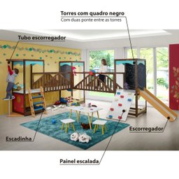 Playground para Brinquedoteca Completo III MultiBrinquedos - Casatema - 3