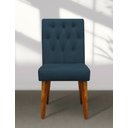 Ver imagem 2 de Kit 4 Cadeiras de Jantar Gabi Suede Azul Marinho Suede Azul-marinho