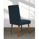 Ver imagem 4 de Kit 4 Cadeiras de Jantar Gabi Suede Azul Marinho Suede Azul-marinho