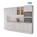 Ver imagem 3 de Armário de Cozinha Completa com Balcão Milla City Trio Carraro Branco