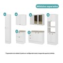 Ver imagem 4 de Armário de Cozinha Completa com Balcão Milla City Trio Carraro Branco