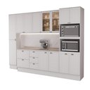 Ver imagem 2 de Armário de Cozinha Completa com Balcão Milla City Trio Carraro Branco