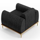 Ver imagem 7 de Poltrona Decorativa Base Gold Molino D06 Linho D-465 Chumbo - Mpozenato