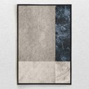 Ver imagem 2 de Quadro Decorativo Vertical Abstrato Texturas com Moldura e Sem Vidro 80X120
