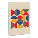 Ver imagem 1 de Quadro Decorativo Bauhaus Abstrato Moderno com Moldura Filete
