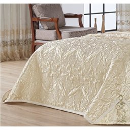 Kit Cobre Leito Realeza Re9casa Casal King 07 Peças - Cor Palha - 3