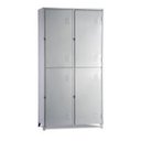 Ver imagem 3 de Armário Roupeiro de Aço Insalubre com 4 Portas Vestiário com Divisórias Nr 18/24 Locker