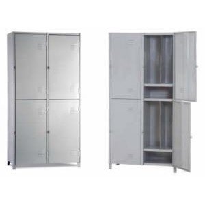 Armário Roupeiro de Aço Insalubre com 4 Portas Vestiário com Divisórias Nr 18/24 Locker