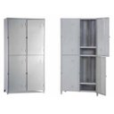Ver imagem 1 de Armário Roupeiro de Aço Insalubre com 4 Portas Vestiário com Divisórias Nr 18/24 Locker