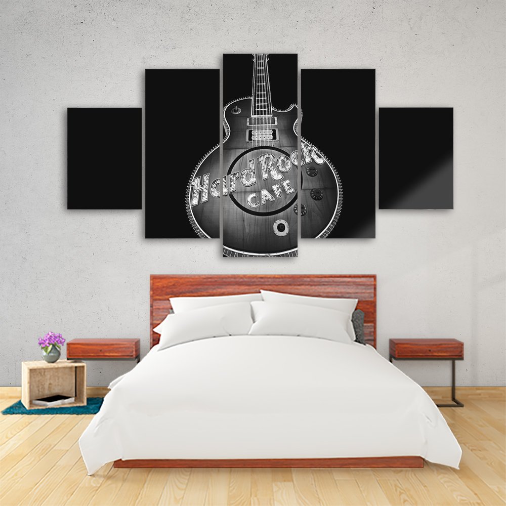 Quadro Decorativo em Mosaico MDF Hard Rock Guitar 115x60cm - 4
