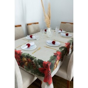 Toalha de Mesa Desenhos de Natal 1,60 X 1,60 - 4 Lugares