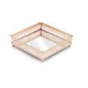 Ver imagem 1 de Bandeja Luxo Italiana Quadrada Cobre 16x16x4,5cm