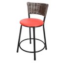 Ver imagem 2 de Kit 3 Banquetas Baixa Hawai Café - Assento Vermelho