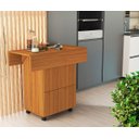 Ver imagem 4 de Mesa Dobravel Retangular 4 Banquetas Annie Moderna Basoto