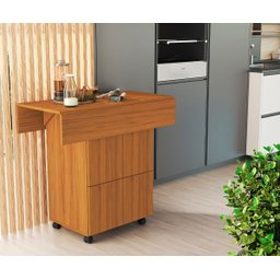 Mesa Dobravel Retangular 4 Banquetas Annie Moderna Basoto - 4