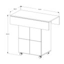 Ver imagem 5 de Mesa Dobravel Retangular 4 Banquetas Annie Moderna Basoto