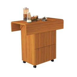 Mesa Dobravel Retangular 4 Banquetas Annie Moderna Basoto - 3