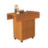 Mesa Dobravel Retangular 4 Banquetas Annie Moderna Basoto - 3