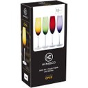 Ver imagem 2 de Jogo 2 Peças Taça de Vidro 230ml Âmbar 26x6x6cm Vinho Água Espumante Champagne