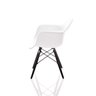 Cadeira Charles Eames com Braço Branca All Black - 3