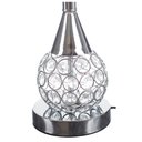 Ver imagem 4 de 2 x Abajur Luminária Quarto Sala Decoração Cristal / ABJ996/2 - Prata