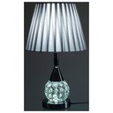 Ver imagem 2 de 2 x Abajur Luminária Quarto Sala Decoração Cristal / ABJ996/2 - Prata