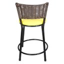 Ver imagem 5 de Kit 2 Banquetas Baixa Hawai Café - Assento Amarelo