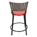 Ver imagem 4 de Kit 2 Banquetas Baixa Hawai Café - Assento Vermelho