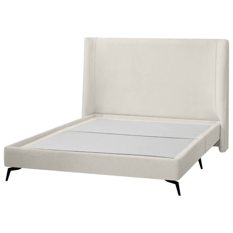 Kit Cabeceira e Base Cama Box Orgânica Montreal 164x215cm Queen Size Bouclê - Sofa Store:bouclê Bege