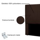 Ver imagem 4 de Cabeceira King 1,95m Sevilha Suede - Pallazio Marrom