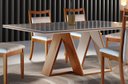 Ver imagem 2 de Mesa de Jantar Retangular Madeira Maciça - Phoenix-2,20 x 1,10 metros - Requinte Salas
