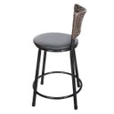 Ver imagem 4 de Kit 4 Banquetas Baixa Hawai Café - Assento Preto