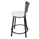 Ver imagem 4 de Kit 2 Banquetas Baixa Hawai Café - Assento Branco