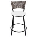 Ver imagem 3 de Kit 2 Banquetas Baixa Hawai Café - Assento Branco
