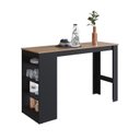 Ver imagem 4 de Mesa Bancada Gourmet 135cm para 4 Lugares Preto/Mel