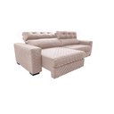 Ver mais imagens de Sofá Retrátil e Reclinável 2,75m Molas Ensacadas Cama inBox Style Thermo Gel Linho Bege Claro