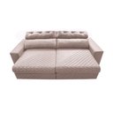 Ver imagem 5 de Sofá Retrátil e Reclinável 2,75m Molas Ensacadas Cama inBox Style Thermo Gel Linho Bege Claro