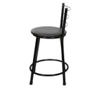 Ver imagem 4 de Kit 4 Banquetas Baixa Epoxi Preto - Assento Preto