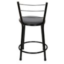 Ver imagem 5 de Kit 4 Banquetas Baixa Epoxi Preto - Assento Preto