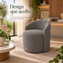 Ver imagem 3 de Poltrona Decorativa Yara Suede Sala Estar Quarto Recepção Confortável